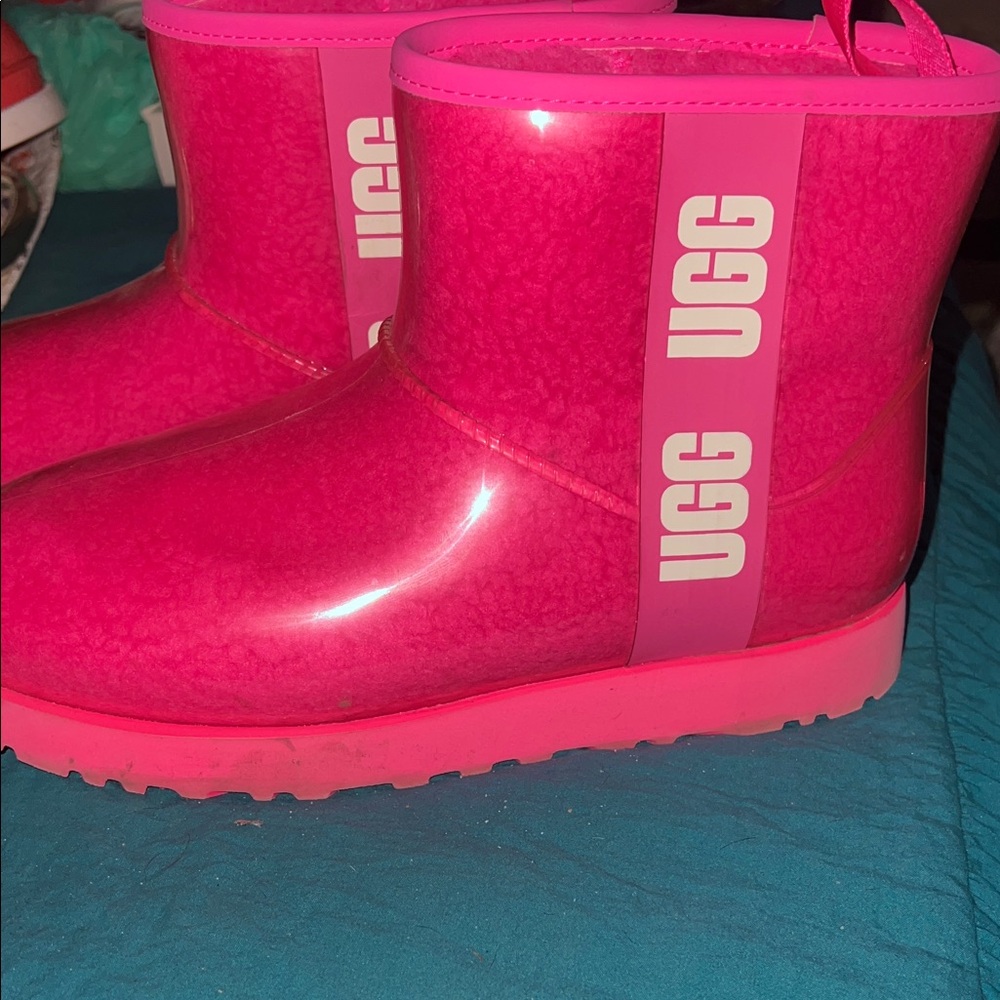 UGG Classic Clear Mini boots in Rock Rose (pink)